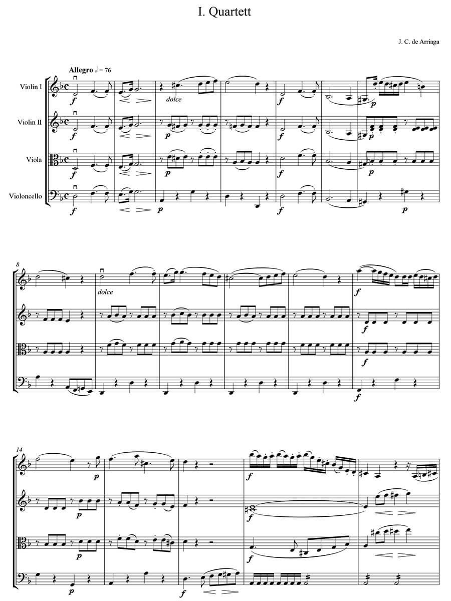 Arriaga- String Quartets 1-3
