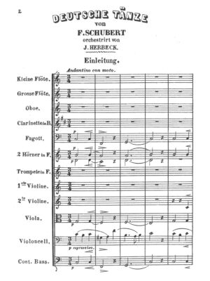 Schubert, Franz / orch. Herbeck, Johann