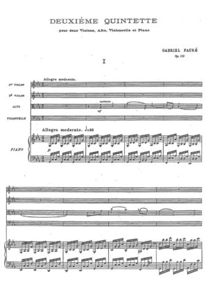 Fauré-Quintet No. 2 Op. 115