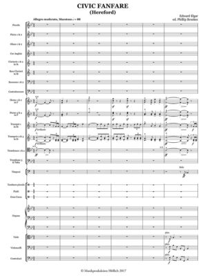 Elgar-Civic Fanfare arranged for winds first print