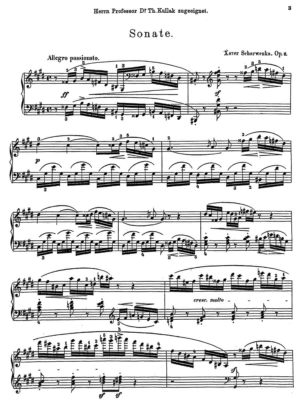 Scharwenka Franz Xaver - First Piano Sonata