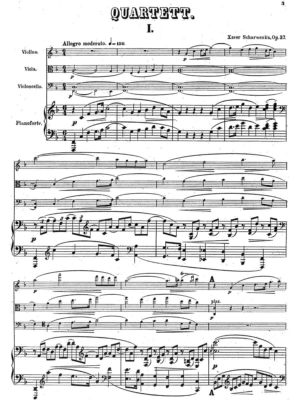 Scharwenka, Franz Xaver - Piano Quartet op. 37