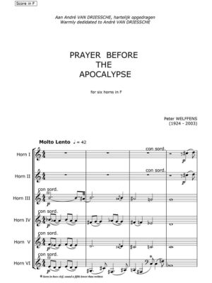 Welffens - Prayer before the Apocalypse