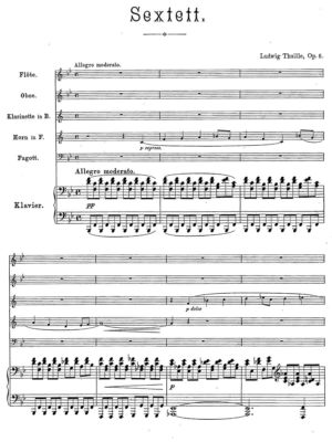Thuille-Sextet in Bb Op. 6