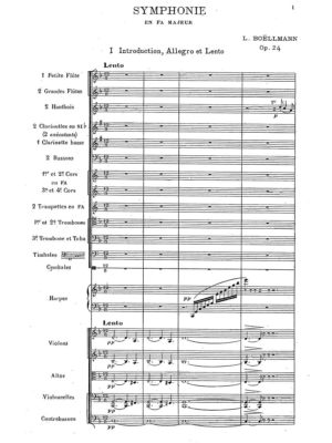 Boellmann - Symphonie en fa majeur