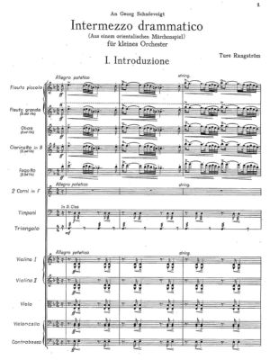 Rangström-Intermezzo drammatico