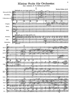 Sekles-Kleine Suite for orchestra Op. 21