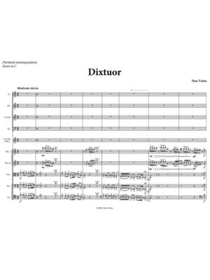 Variu - Dixtuor for string and woodwind quintets