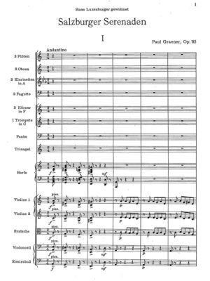 Graener - Salzburger Serenaden Op. 115