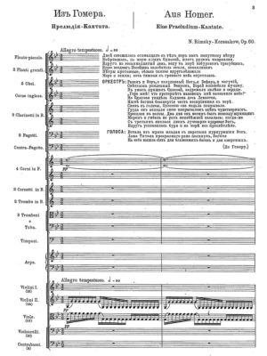 Rimsky-Korsakov - Une page d'Homère