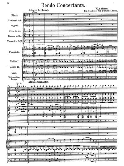 Mozart-Busono Rondo Concertante