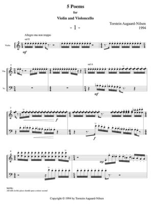 Aagaard-Nilsen- Five Poems for Violin and Violoncello