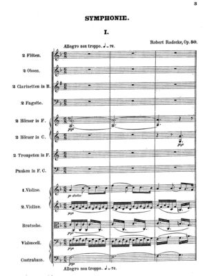 Radecke - Symphony f major