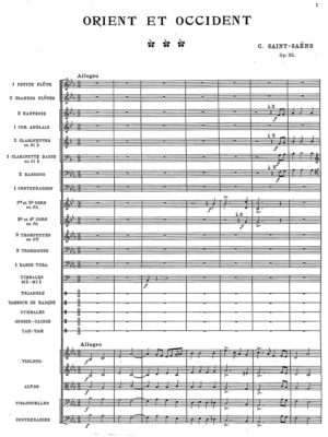 Saint-Saëns Camille-4621 - Orient et Occident Op. 25