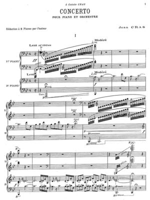 Cras- Concerto pour piano et orchestre