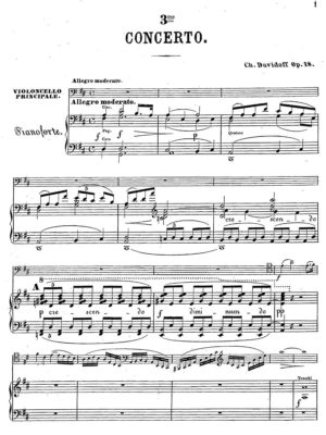 Cello Concerto no 3 piano reduction