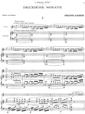 Gaubert-Sonate for flute and piano