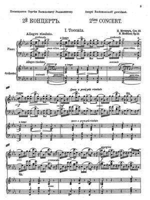 Medtner-Piano Concerto No 2 piano redution