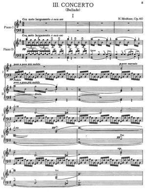 Medtner -Piano Concerto  piano reduction