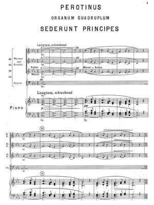 Perotinus-Sederunt principes (four-part organum in Notre Dame style)