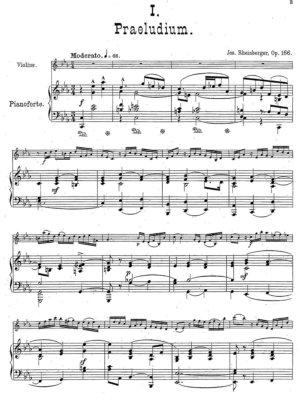 Rheinberger - Suite Op. 166 score