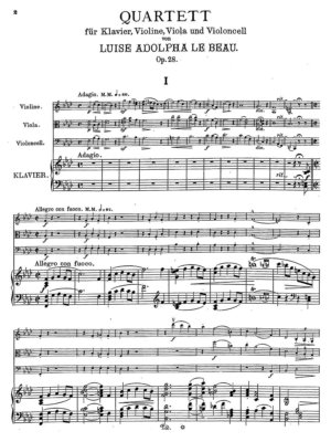 Le Beau - Quartet Op. 28
