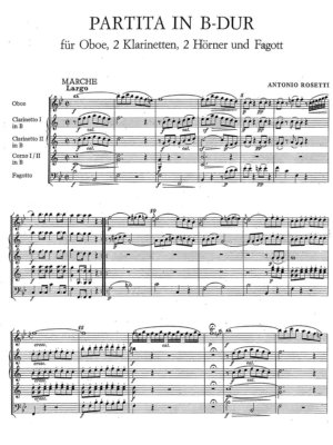 Rosetti - Partita in B major