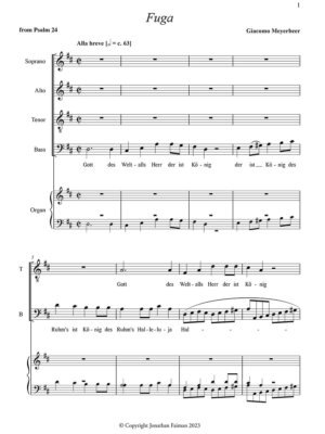 Meyerbeer - Five Choral Pieces