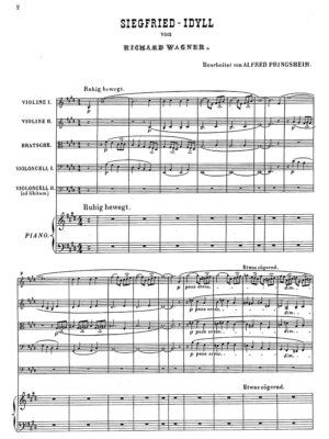 Richard Wagner - Siegfried Idyll bearbeitet von Pringsheim