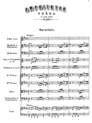 André Grétry-Amphitryon (full opera score with French libretto and appendix)