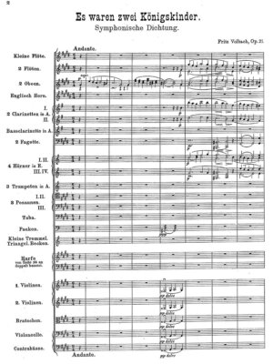 Volbach - Es waren zwei Königskinder Op. 21