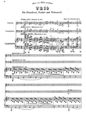 Bronsart - Trio Op. 1