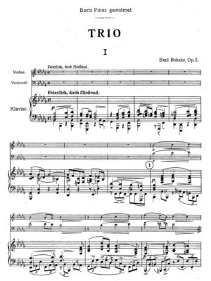 Bohnke- Trio op.1