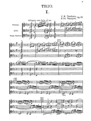 Taneyev - trio op 31