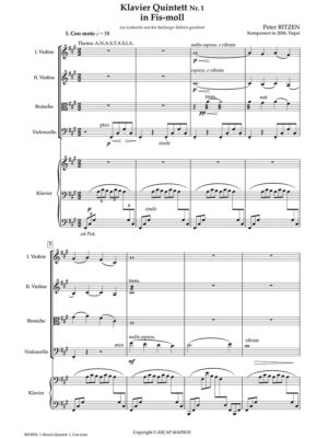 Ritzen - Piano Quintet No. 1