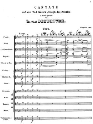 Beethoven - Cantata on the death of the Emperor Joseph II