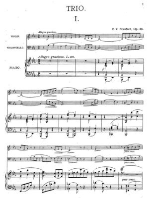 Stanford - Trio in E Flat Major Op. 35