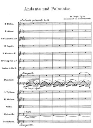 Chopin/orch. Scharwenka - Andante und Polonaise Op. 22