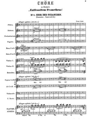 Liszt - Chöre zu Herders 'Entfesseltem Prometheus'