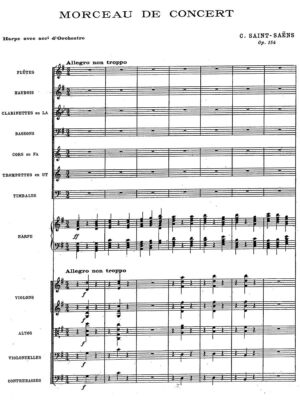 Saint-Saëns - Morceau de Concert full score