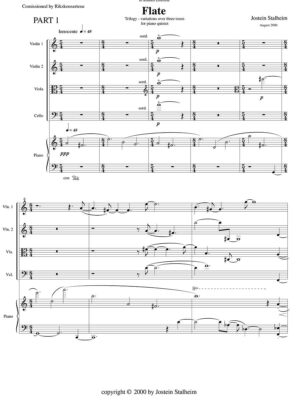 Stalheim-Flate for string quartet and piano