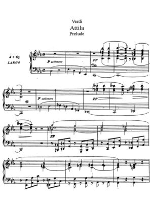 Verdi - Attila, Dramma Lirico in un Prologo e tre Atti (Vocal score with Italian libretto)