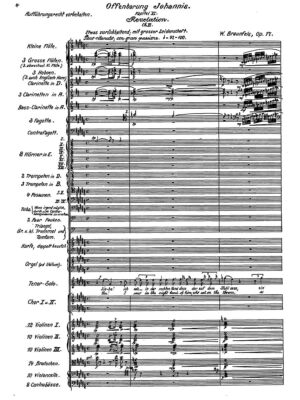 Walter Braunfels, Offenbarung Johannis, op. 17 für Tenor, Doppelchor und großes Orchester